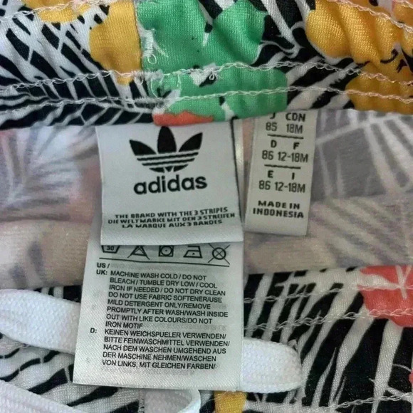 adidas Originals floral tropical  Unisex Superstar Set sz 12-18 months - Picture 4 of 5